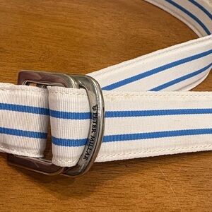 Peter Millar Blue and White D-ring belt size large